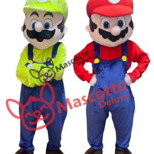 (Includes both characters) Mascot Luigi and Mario mascotte costume cosplay