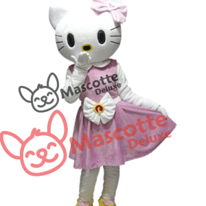 Hello Kitty Mascot Costume for Adults – High Quality, Made in Morocco | Party, Events, Cosplay, Halloween