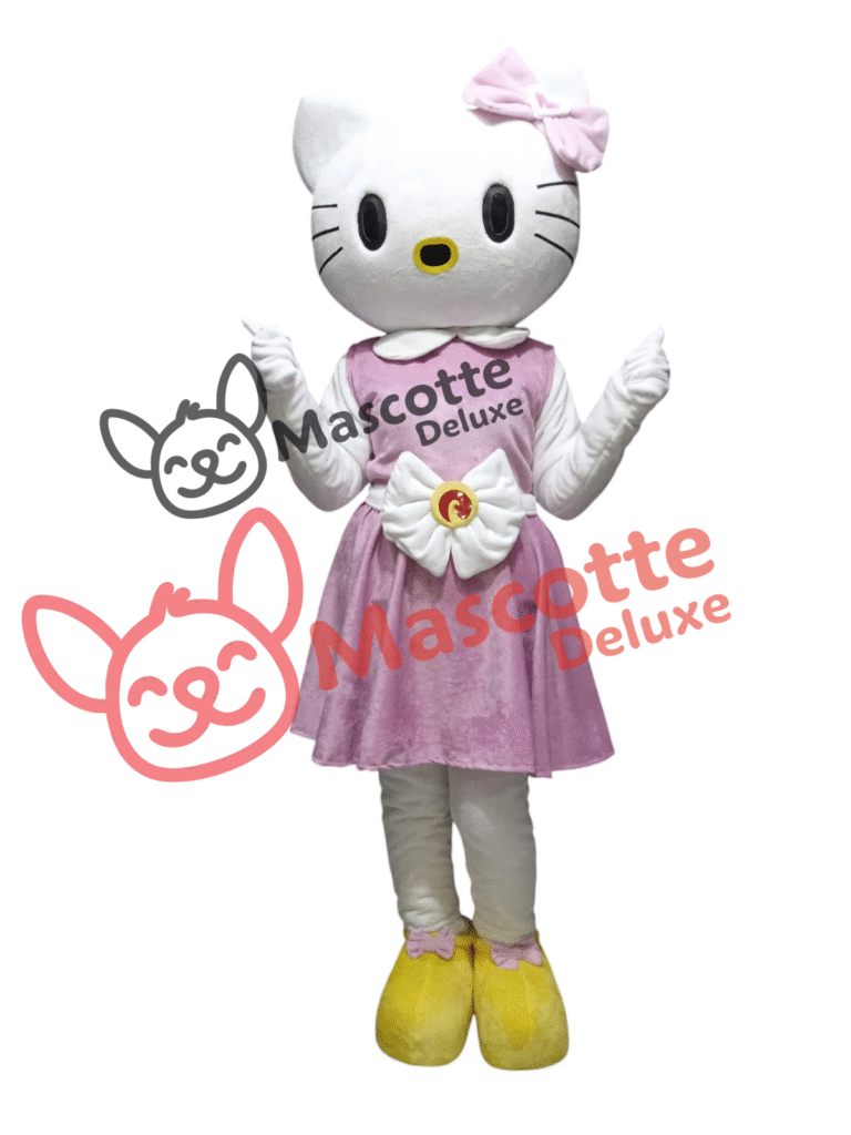 Hello Kitty Mascot Costume for Adults – High Quality, Made in Morocco | Party, Events, Cosplay, Halloween