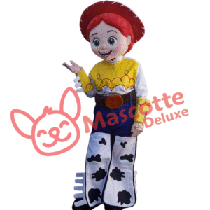 Jesse Cowgirl Mascot Costume for Adults – High Quality, Made in Morocco | Party, Events, Halloween, Animation