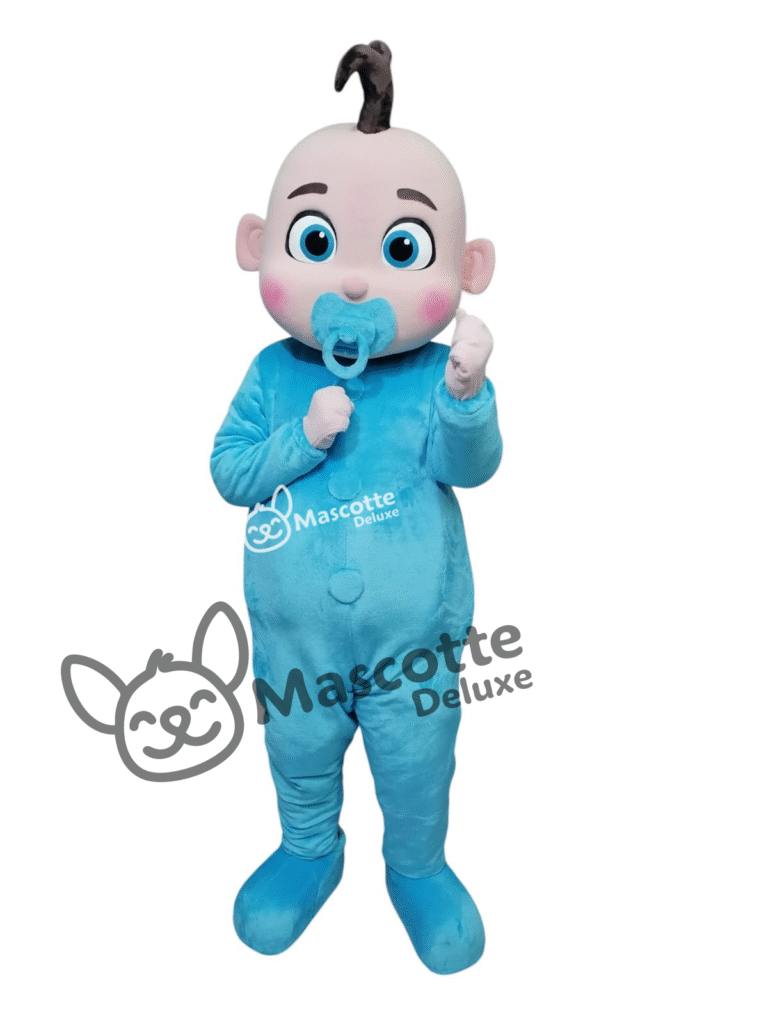 Baby Shower Boy Mascot Costume for Adults – High Quality | Gender Reveal, Parties, Events