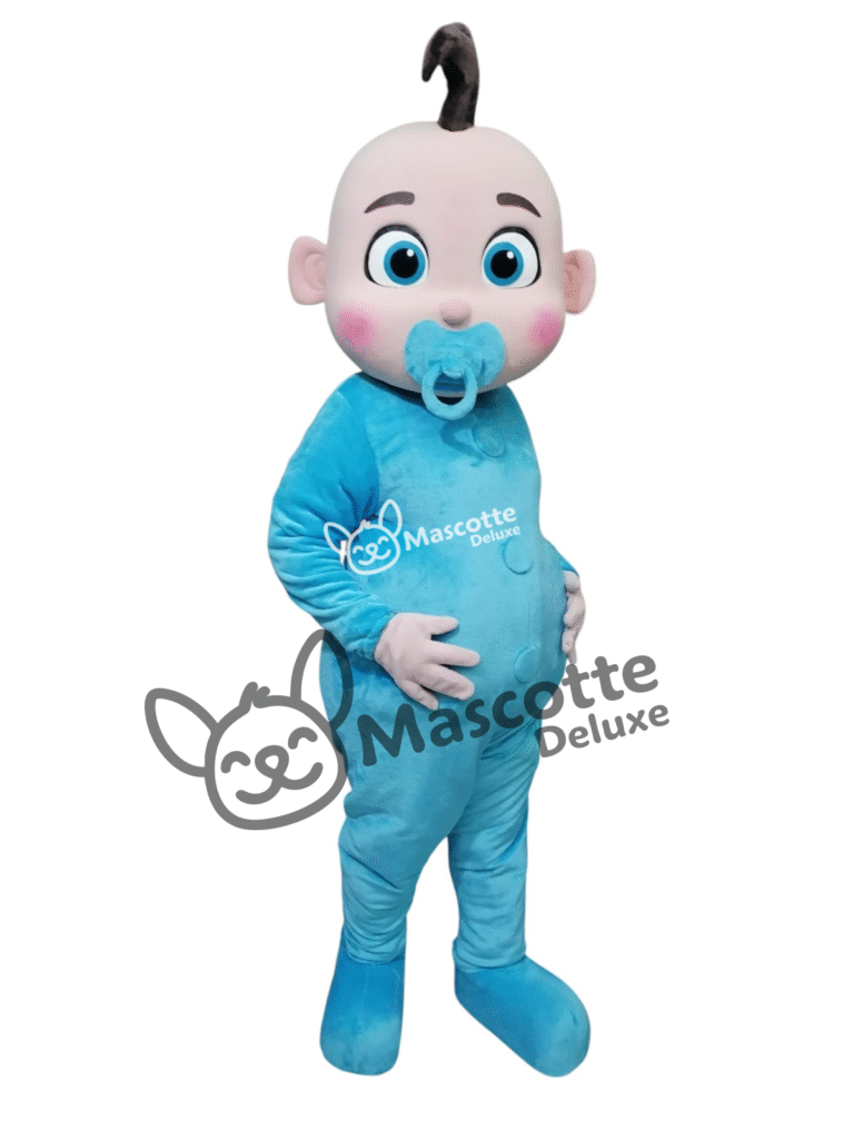 Baby Shower Boy Mascot Costume for Adults – High Quality | Gender Reveal, Parties, Events