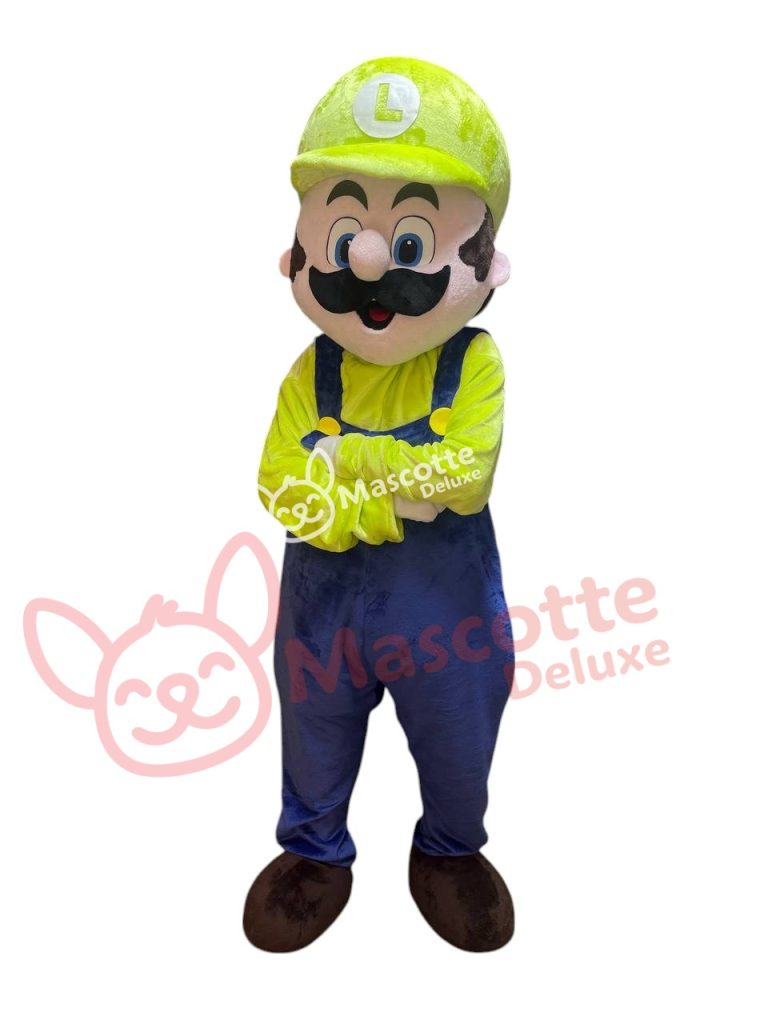 (Includes both characters) Mascot Luigi and Mario mascotte costume cosplay