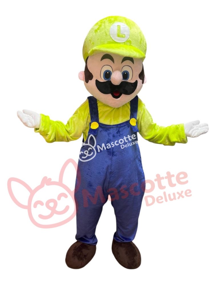 Mascot Luigi Mascotte costume Luigui cosplay botarga halloween cartoon