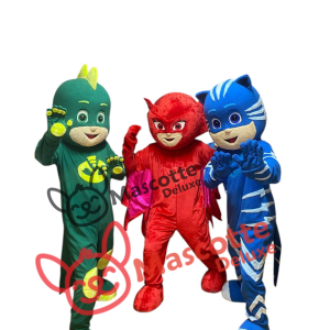 3 Mascots includes ( Gekko mascotte, Connor mascot, Owlette costume)