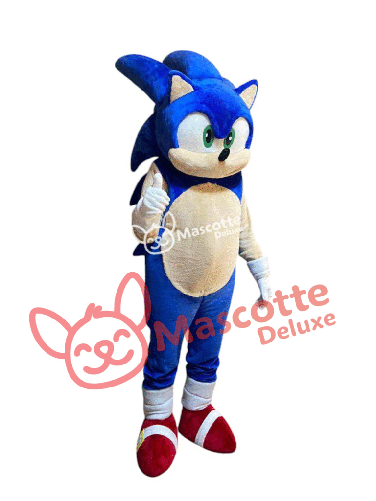 Sonic the Hedgehog Mascot Costume for Adults – Premium Quality | Parties, Events, Cosplay, Made for Comfort