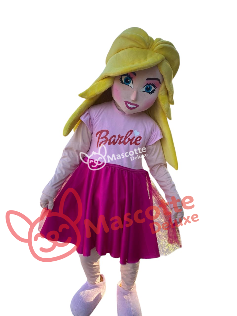 Barbie Mascot Costume – Pink Adult Costume for Party, Halloween, Birthday