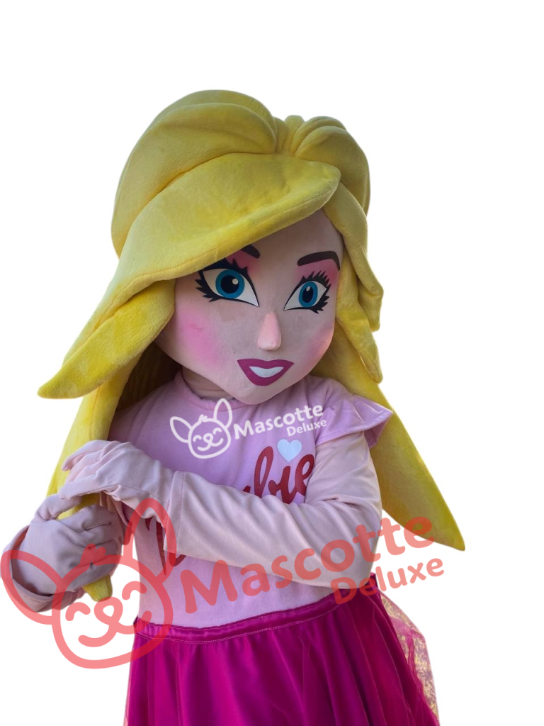 Barbie Mascot Costume – Pink Adult Costume for Party, Halloween, Birthday