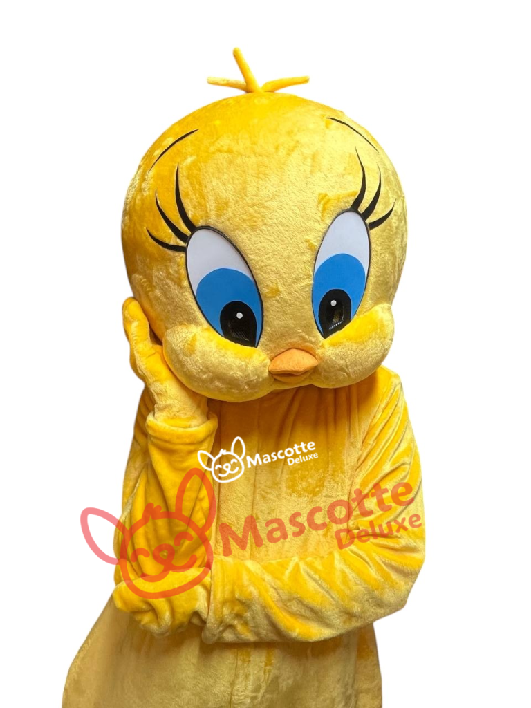 Mascot Tweety Looney Costume cosplay halloween, Family Outings High quality