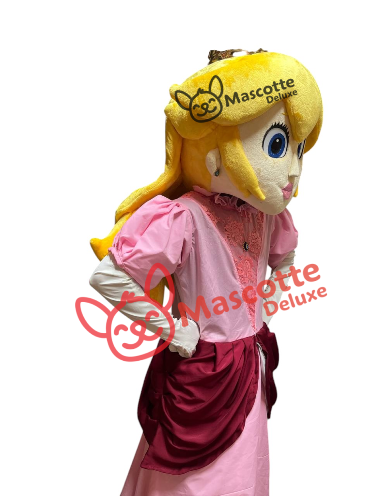Mascot PRINCESS PEACH Costume cosplay botarga halloween cartoon High quality