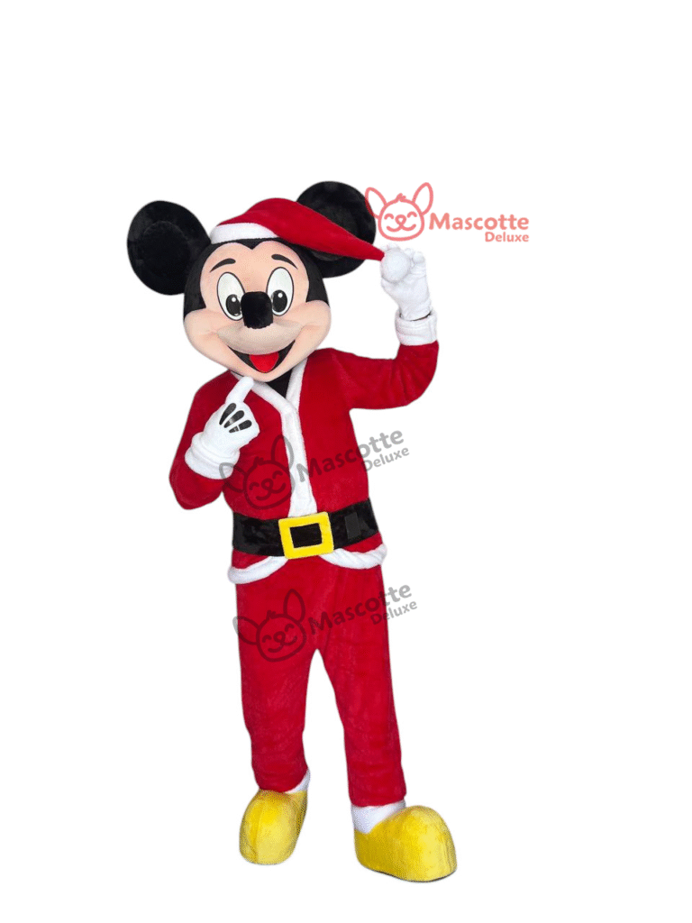 Mickey Mouse Christmas Mascot Costume – Premium Handmade Holiday Outfit