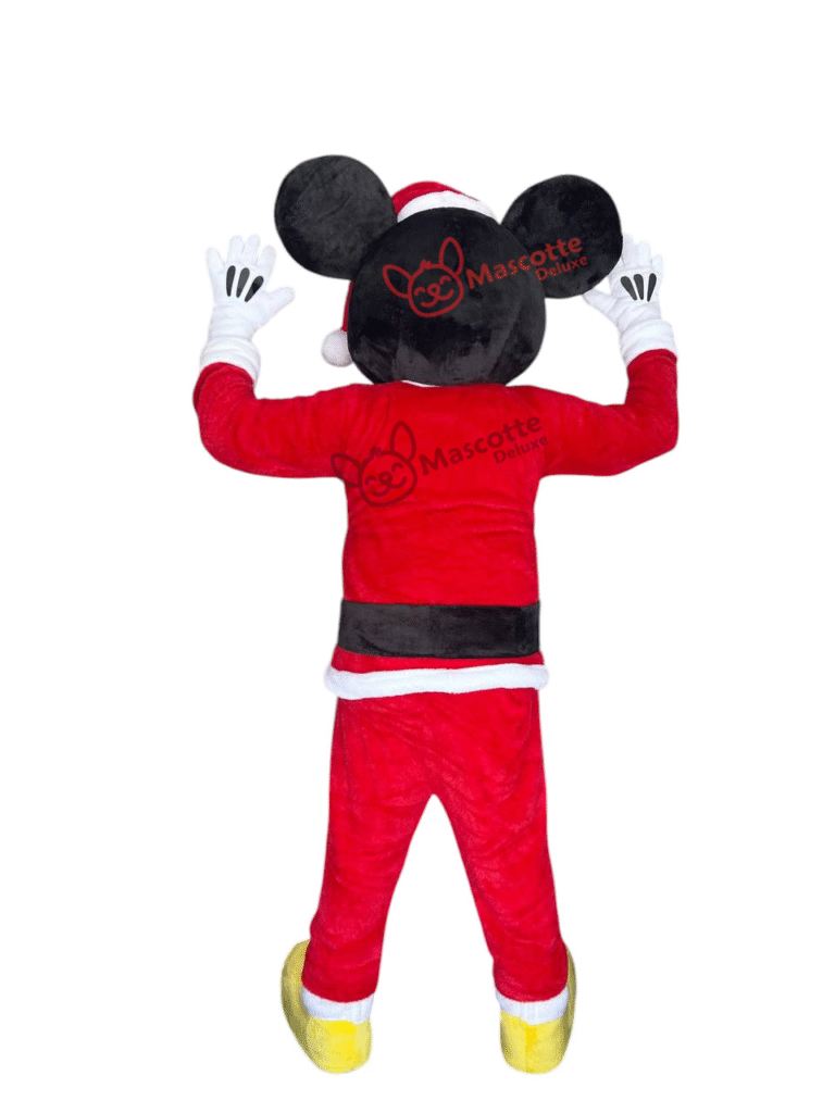 Mickey Mouse Christmas Mascot Costume – Premium Handmade Holiday Outfit