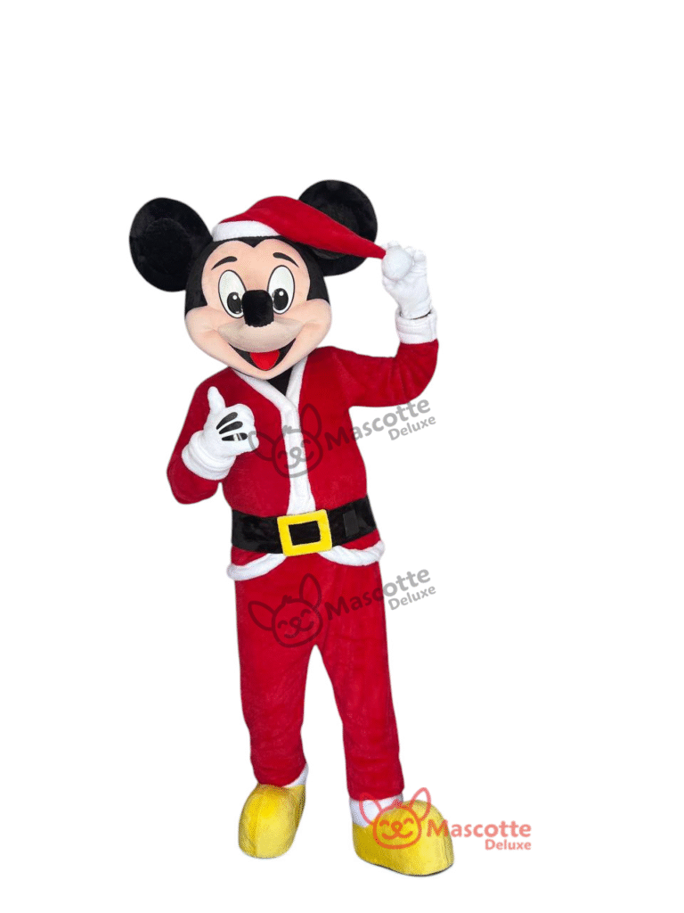 Mickey Mouse Christmas Mascot Costume – Premium Handmade Holiday Outfit