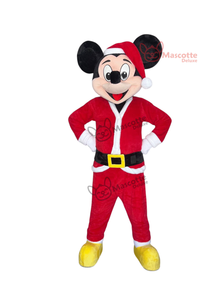 Mickey Mouse Christmas Mascot Costume – Premium Handmade Holiday Outfit