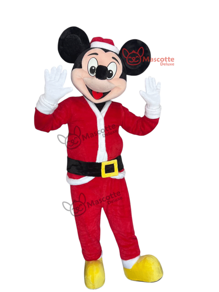 Mickey Mouse Christmas Mascot Costume – Premium Handmade Holiday Outfit