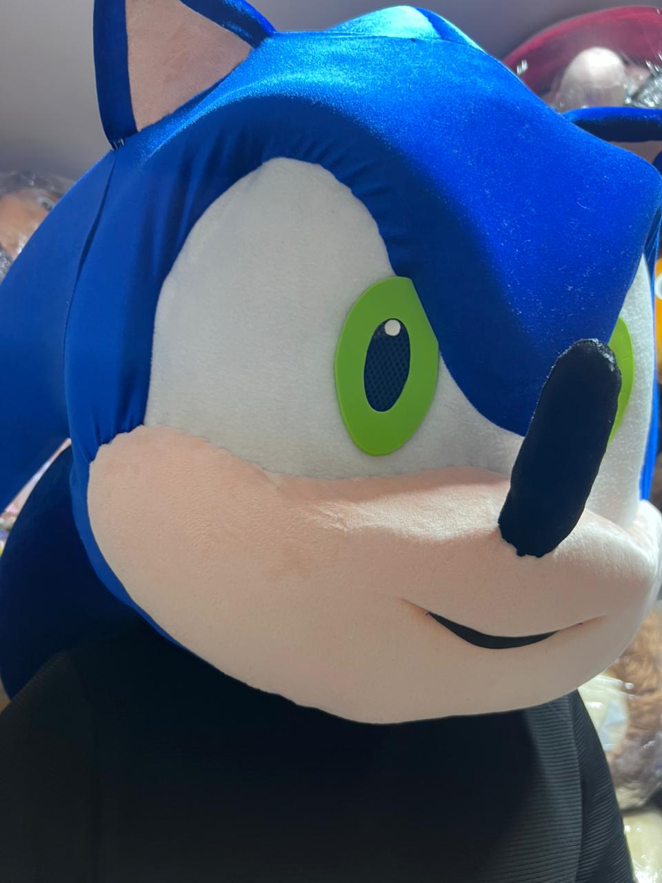 Blue Hedgehog Mascot Head